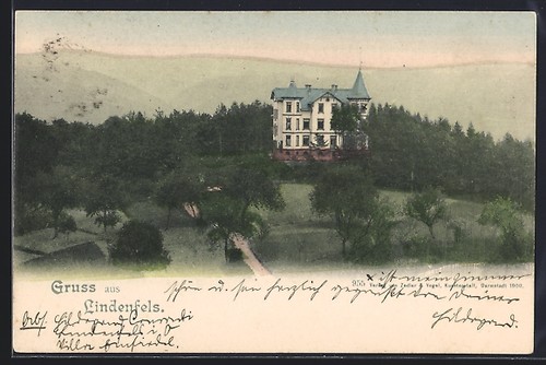 Ansichtskarte lindenfels - ansichtskarte,