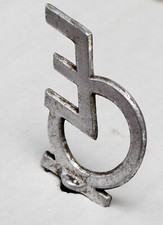 Alte Schutzblechfigur Emblem