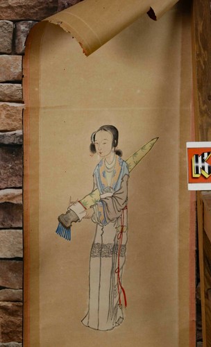 Asiatika rollbild sehr alt - sehr,