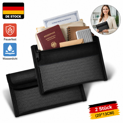 Feuerfeste dokumententasche - dokumententasche, 2x
