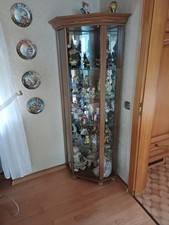 Eckvitrine Eiche rustikal