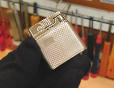 Rowenta Schwingarm Benzinfeuerzeug 925 Silber Feuerzeug lighter briquet 1940er