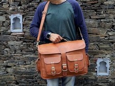 Tasche Leder Vintage Laptop