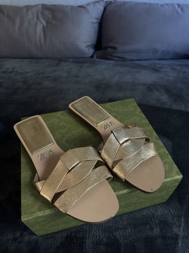 Zara flache schuhe sandalen - zara, 39