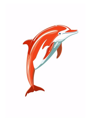 Lebendige delfin illustration - lebendige, delfin-illustration