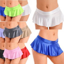 Damen Sexy Glossy Minirock