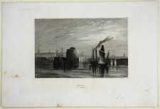Le Havre, um 1850, Stahlstich