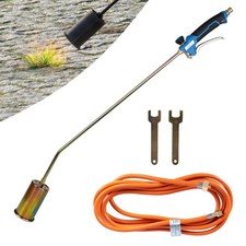 ZMC Unkrautbrenner Abflammgerät 1850°C 5m Schlauch Unkrautvernichter Gasbrenner