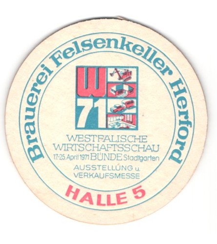 Bierdeckel herford brauerei - bierdeckel, herford,