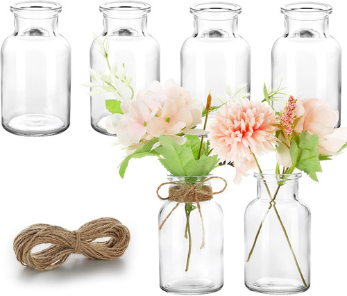 Kleine glasvasen 6er set - kleine,