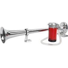 Hochwertige 12V Drucklufthorn Hupe für Autos und Boote – Silber und langlebig