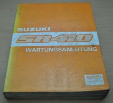 SUZUKI SR410 Motor Getriebe Heizung Kupplung Elektrik Klima Werkstatthandbuch 