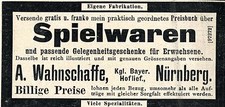 A.Wahnschaffe  Nürnberg Kgl