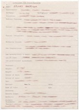 Hobo Stuart Harrison Hand Filled Questionnaire 'Bravo' Magazine 1975