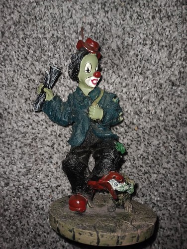 Neuwertige clown figur mit - neuwertige,