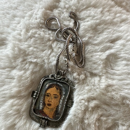 Antiker silber anhänger mit - anhänger,