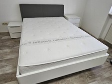 Bett Hülsta 1,40cm x 2,00cm Neuwertig grau/weiß 