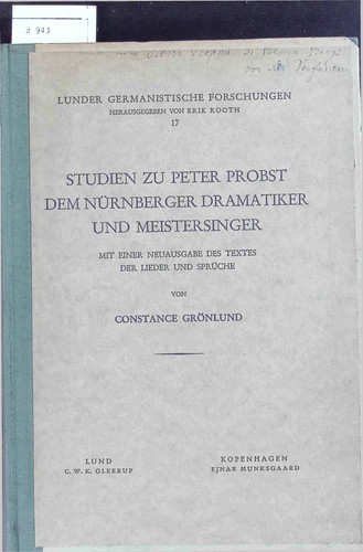 Studien peter probst - studien, dem