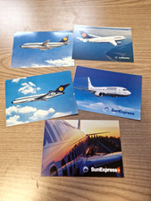 5 Postkarten - Flugzeuge -