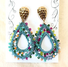 Perlenohrringe Tropfen in