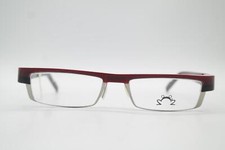 Eye DC V 735 Rot Schwarz Silber Eckig Brille Brillengestell eyeglasses Neu