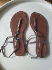 Sandalen Zehentrenner Ralph Lauren Größe 39,5 Silber