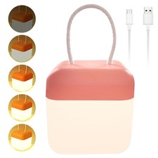 LED Nachttischlampe Nachtlicht Dimmbar Atmosphäre Tischlampe Akku Kinder Zimmer