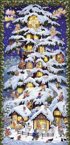 Adventskalender waldhaus - adventskalender, "waldhaus"
