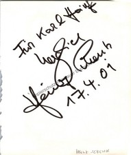 Original Autogramm Heinz Schenk (1924-2014) /// Autograph signiert signed 342865