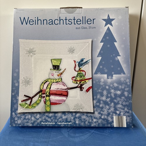 Weihnachtsteller aus glas - weihnachtsteller,