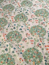 2 St.Dekoschal Gardine Vorhang Heine Vogel Frühling Baumwolle 130 x 225 cm neu