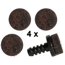 4x Filzgleiter rund für Freischwinger Stahlrohrstühle Tecta Thonet Filz Gleiter 