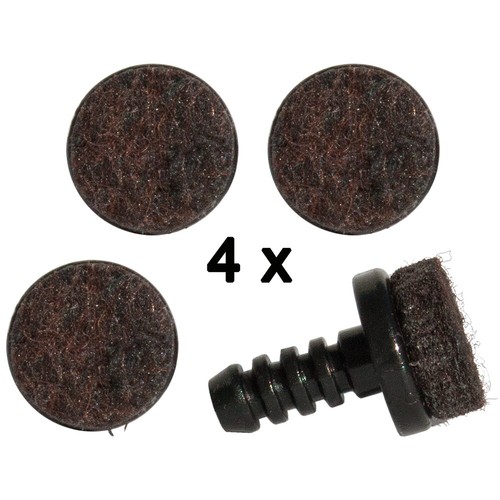Filzgleiter rund für - 4x,