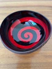 Kokosnuss Schale Designer Schüssel Unikat enailiert