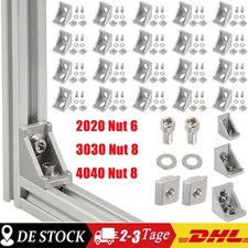 80x Eckwinkel 40x40 Winkel Nut