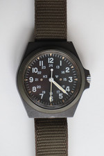 Stocker & Yale san sandy 184 A, Handaufzug, Tritium Military Watch, Vintage, RAR