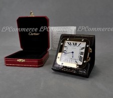 Tischuhr Wecker Cartier Santos desk desk alarm clock rare box