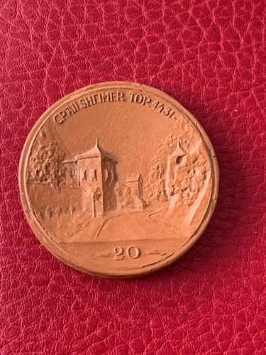 Notgeld medaille schwäbisch - notgeld,