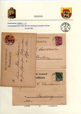 HUSUM Einkreisstempel ( 1. * b ) 1880 bis 1891 - 3 Karten + Zugabe nach Meldorf