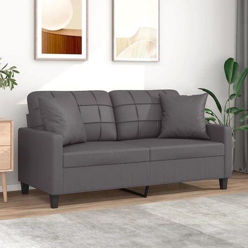 Sofa sitzer mit zierkissen - sofa,