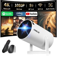 Mini Beamer 4K 1080P WiFi 6 BT