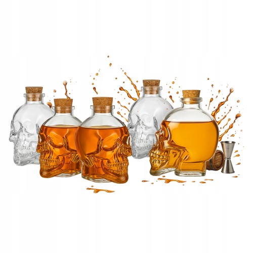 Totenkopf glaskaraffe 100ml - totenkopf-glaskaraffe,