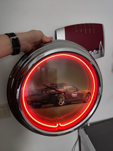 Chevrolet corvette wanduhr mit - chevrolet,
