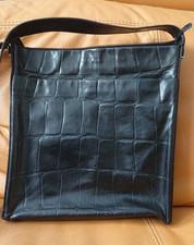 JOOP!  Schultertasche in Krokoprägung Farbe: anthrazit grau/blau