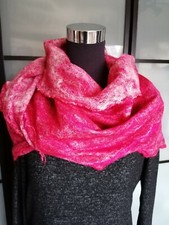 Filzschal Schal Geschenk Handarbeit! Unikat! Merinowolle Neu!