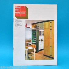 DDR Möbel und Wohnraum 3 1984 Fachzeitschrift Buffets Anbauwand Lessing Burg `83