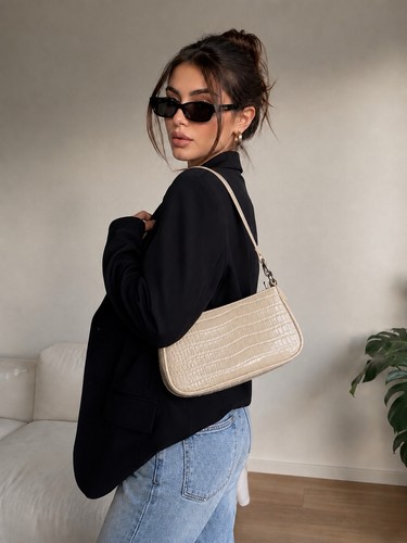 Monki schultertasche beige - monki,