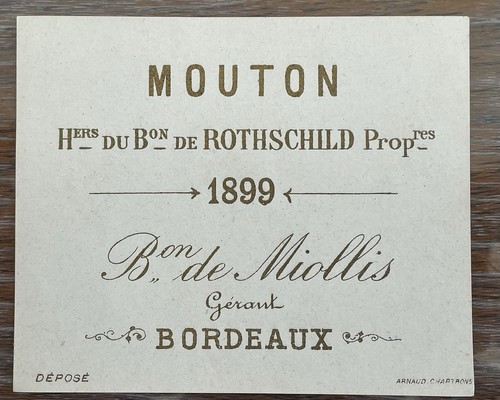Etikett château mouton - etikett,