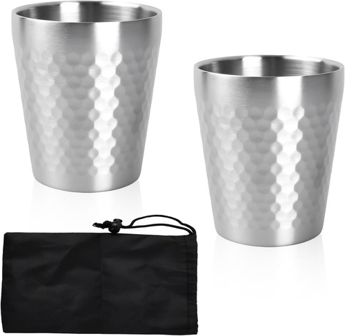 Stück edelstahl becher set - edelstahl,