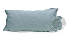 2 Stück Hahn Renforce Kissenbezüge 40x80 cm  stonewashed grau-grün 123061-588